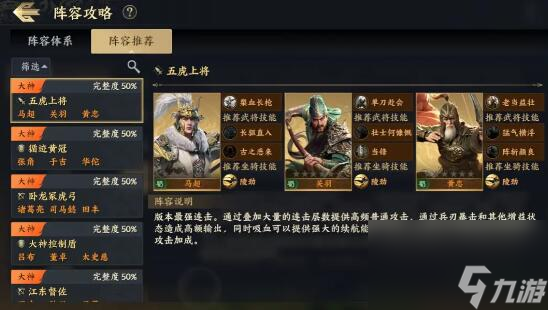 战地无疆阵容搭配推荐-阵容搭配推荐一览