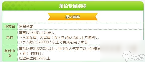 《闪耀优俊少女》米浴漆黑刺客称号获得方法