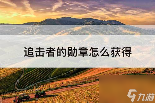 追擊者的勛章怎么獲得