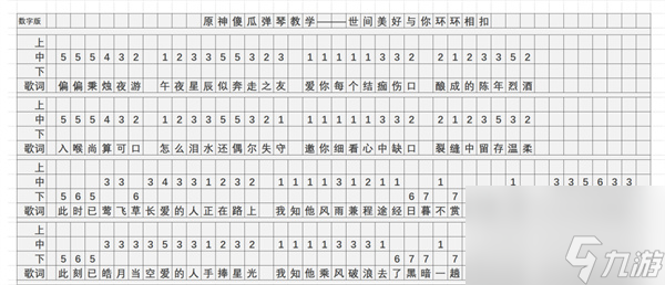 原神世间美好与你环环相扣怎么弹 具体一览