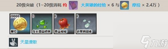 原神瑶瑶突破材料一览-原神瑶瑶升级材料大全