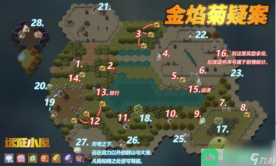 剑与远征金焰菊疑案奇境通关攻略