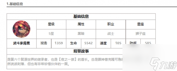 《第七史诗》武斗家肯恩 暗拳强度解读