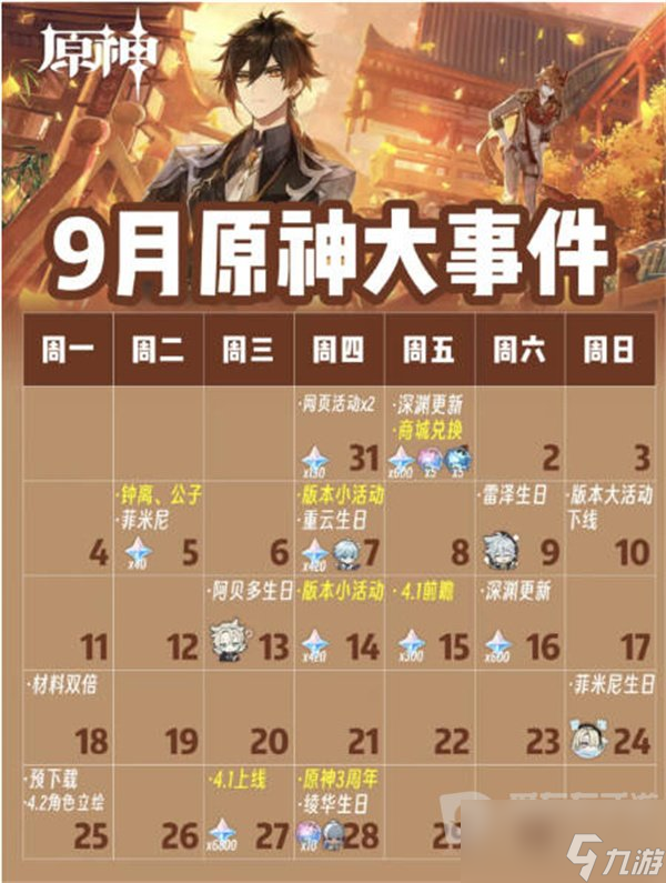 原神三周年庆典什么时候上线 三周年庆典上线时间分享