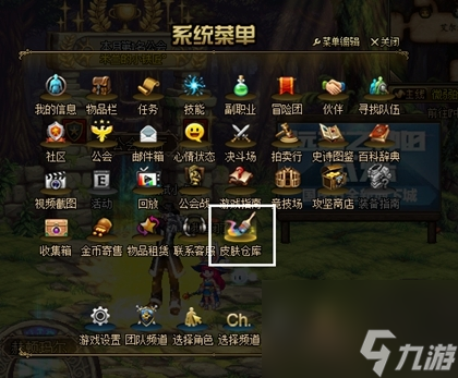 dnf武器皮肤仓库在哪（地下城皮肤仓库功能介绍）