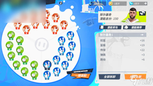 全明星街球派对努尔基齐潜能搭配攻略