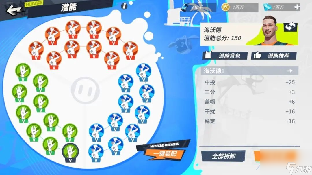 全明星街球派对海沃德潜能怎么点 海沃德潜能及伙伴搭配推荐