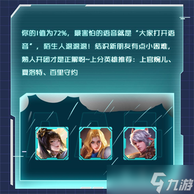 王者荣耀性格测试在哪里测
