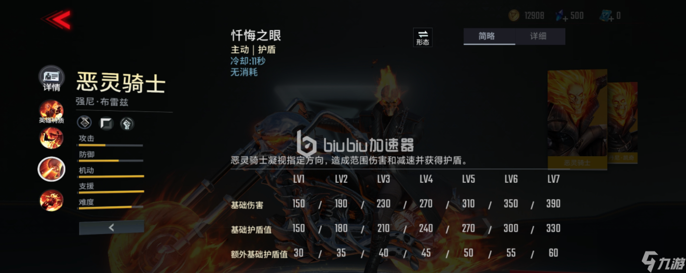 漫威超級戰(zhàn)爭惡靈騎士有什么技能惡靈騎士技能詳解