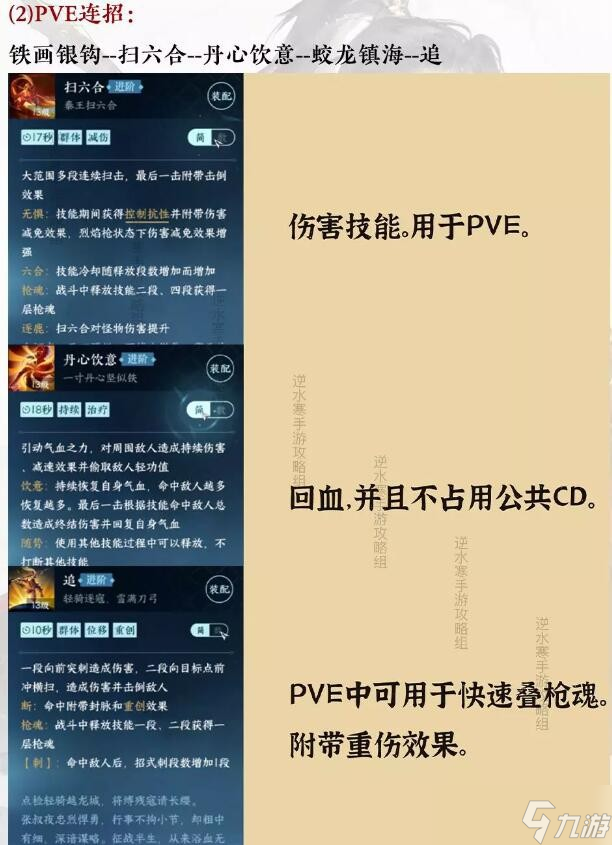 《逆水寒》手游血河技能連招搭配攻略