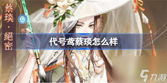 代号鸢蔡琰好不好 代号鸢蔡琰密探测评一览
