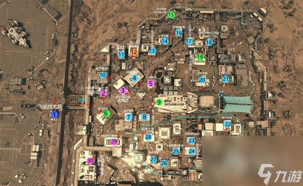 星空阿基拉城地图设施点位介绍