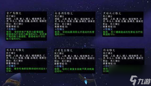 魔兽世界死亡骑士练级天赋及加点图（WLK版练级天赋雕文推荐）