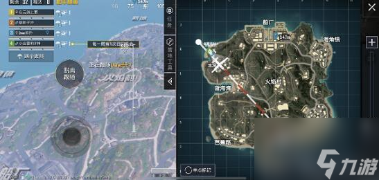 和平精英度假岛绳索位置介绍