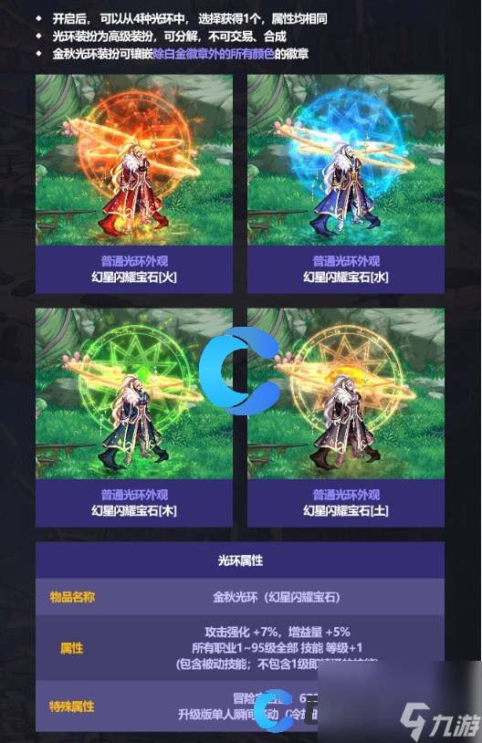 《DNF》地下城与勇士幻星闪耀宝石[木]光环属性介绍