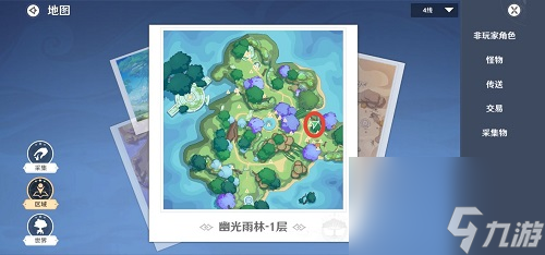 圣境之塔幽光雨林1层宝箱在哪 圣境之塔幽光雨林1层宝箱分布一览