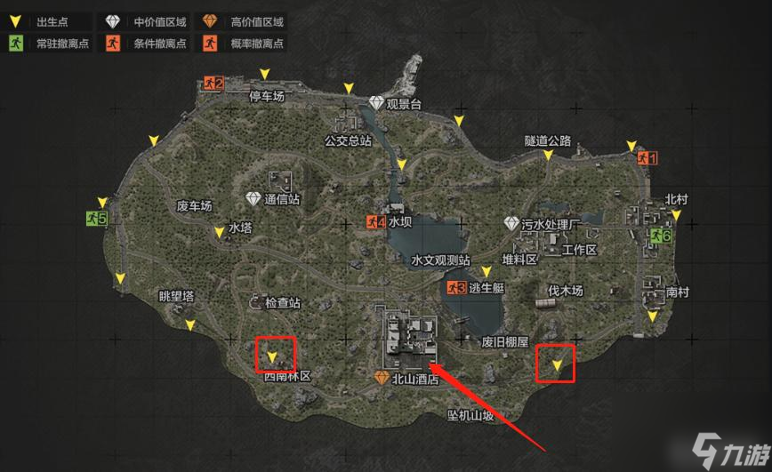 暗区突围怎么北山打狙？