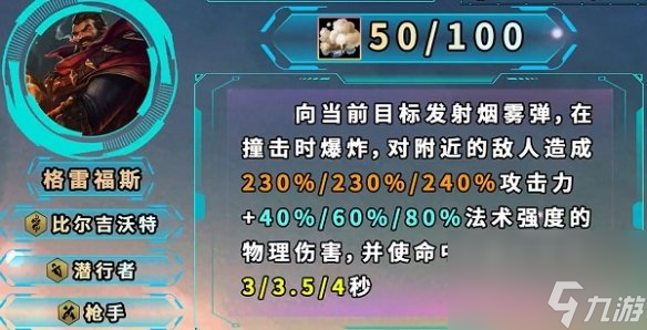 《金铲铲之战》S9.5格雷福斯技能效果详解