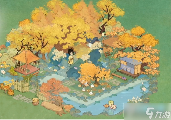 桃源深处有人家初秋怎么布局