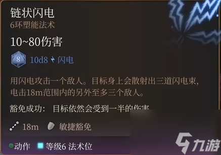 博德之门3链状闪电怎么样 博德之门3链状闪电介绍