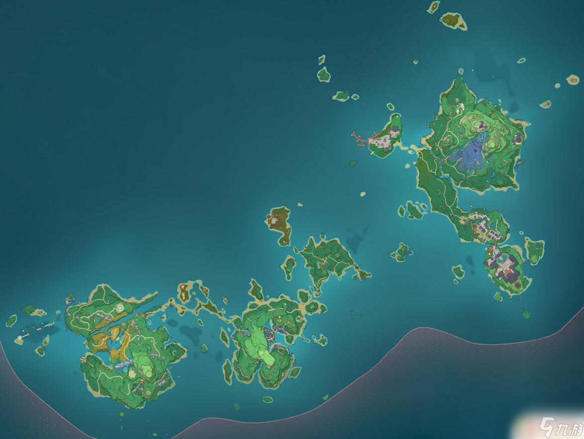 原神大世界地圖全貌 《原神》七國地圖全貌介紹