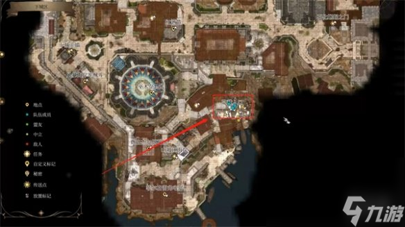 《博德之门3》散塔林在博德之门的方位介绍