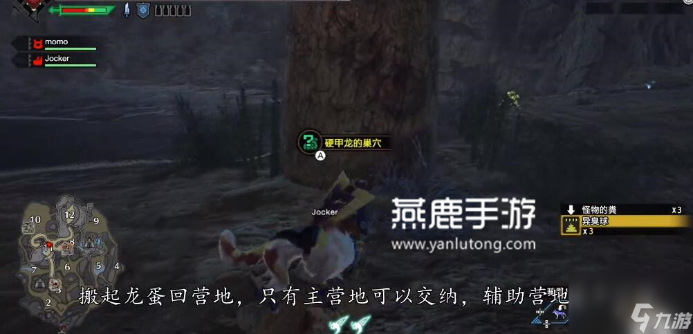 怪物猎人崛起硬甲龙的蛋位置