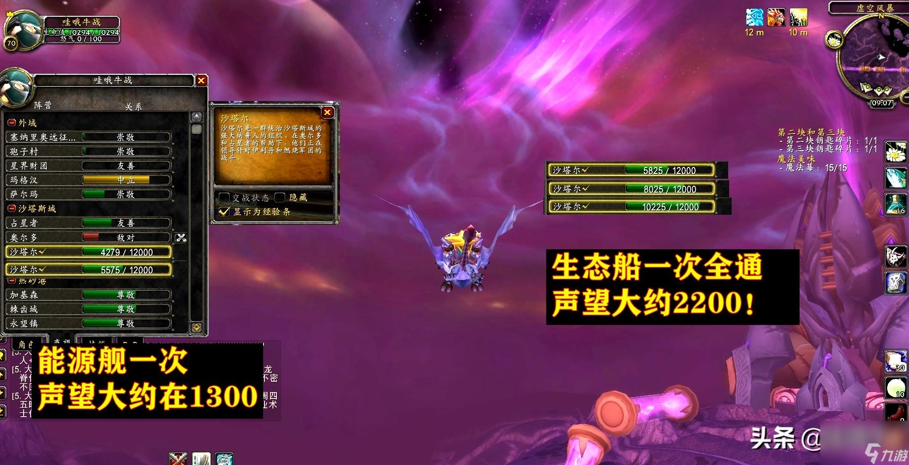 魔兽世界外域5大声望怎么冲才省钱（沙塔尔刷哪个本更快捷）