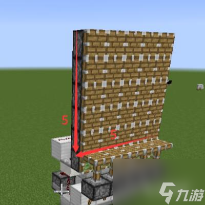 我的世界5×5红石门怎么建造？ （我的世界红石门）