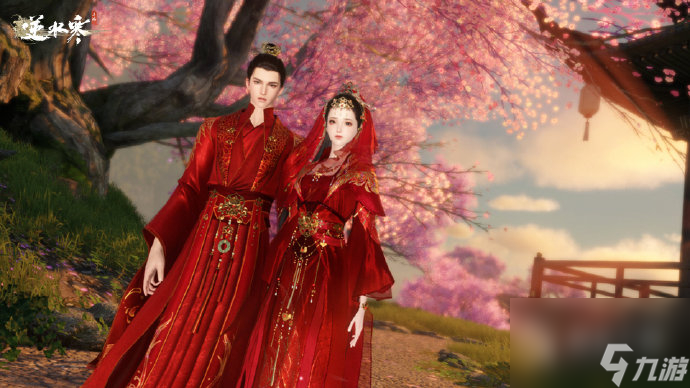 逆水寒手游三套结婚方案对应婚服时装展示