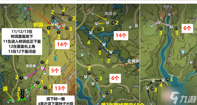原神蕈兽位置路线攻略