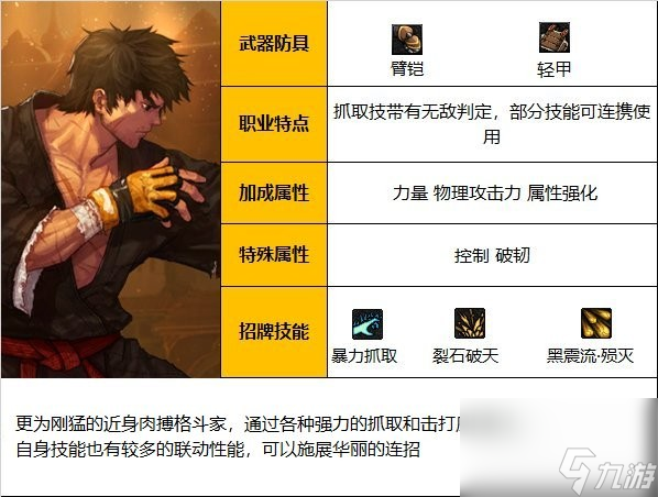 《dnf》男柔道职业简介