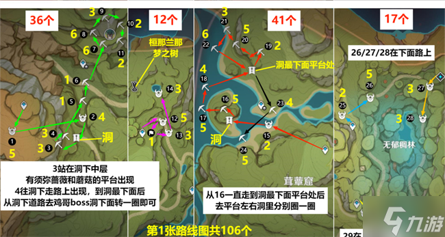 原神蕈兽位置路线攻略