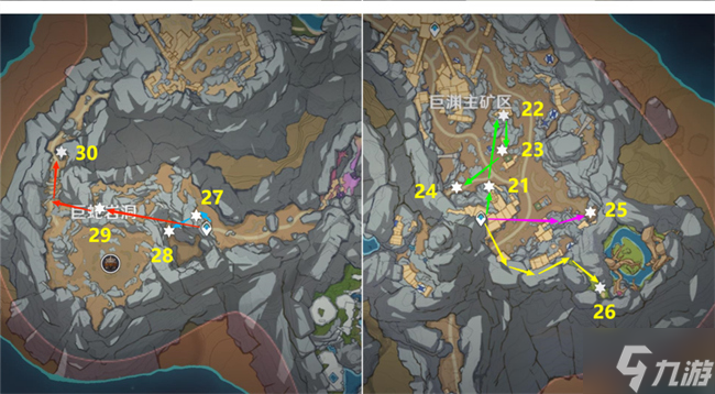 原神流明石位置图路线攻略