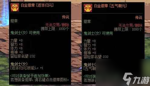 《dnf》白金徽章跨界介绍