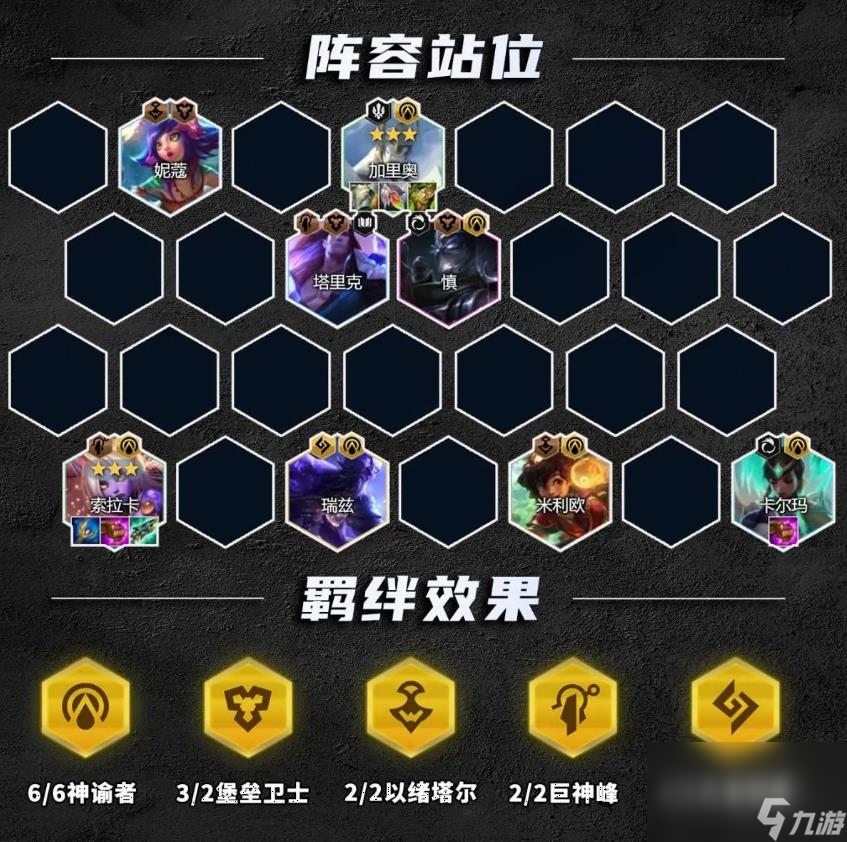 金铲铲之战S9.5神谕索拉卡阵容推荐