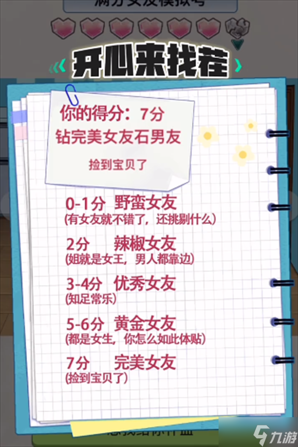 开心来找茬完美女友怎么过