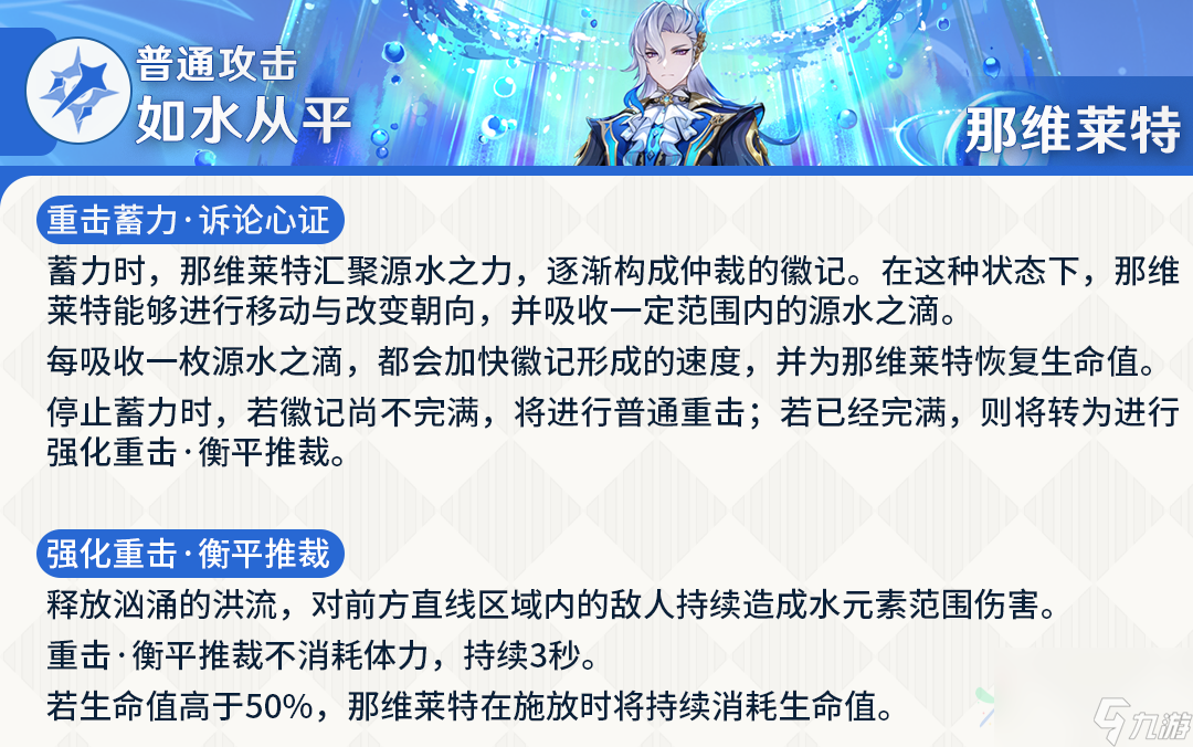 原神那维莱特技能天赋是什么 那维莱特技能天赋介绍