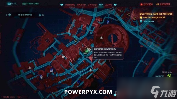 《赛博朋克2077》往日之影DLC全军用科技数据终端位置