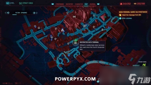 《赛博朋克2077》往日之影DLC全军用科技数据终端位置