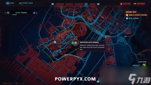 《赛博朋克2077》往日之影DLC全军用科技数据终端位置