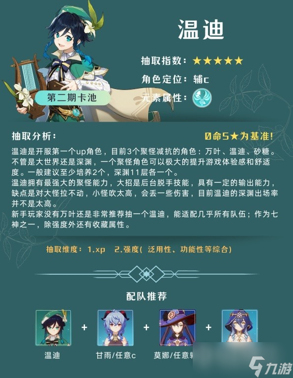 原神4.1版本卡池抽取建议