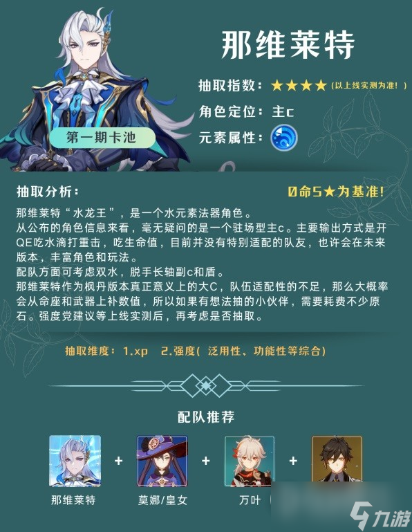 原神4.1版本卡池抽取建议