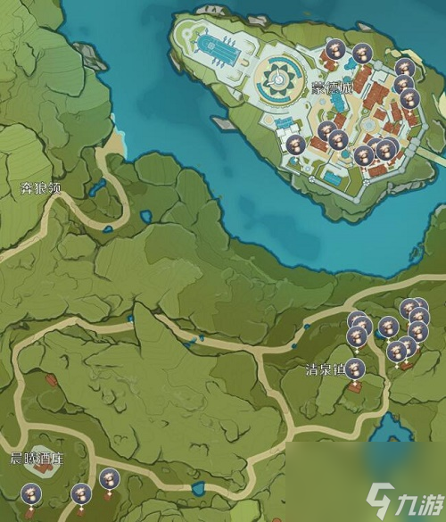 原神慕风蘑菇采集地点在哪分布图