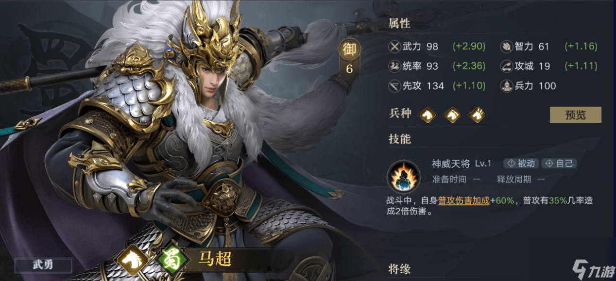 烽火十八州武将马超怎么样？ 马超的培养方向