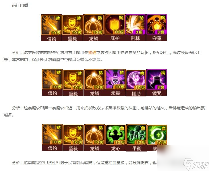 荣耀时刻魔纹怎么搭配荣耀时刻魔纹使用搭配攻略