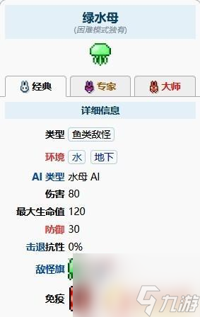 泰拉瑞亚灾厄绿水母在哪里碰到 泰拉瑞亚绿水母出现地点在哪里