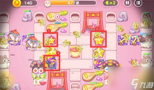 保卫萝卜4秋妃传5关通关攻略-秋妃传5炮台升级策略详解