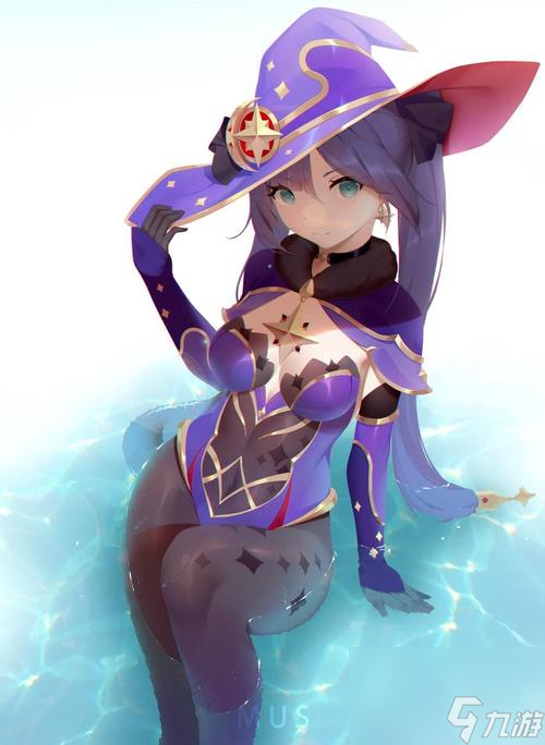 《原神25莫娜外观表现一览》（细致描绘游戏角色的外貌特征，感受她的美丽与神秘）