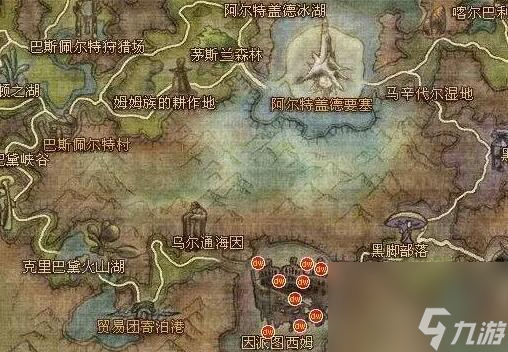 永恒之塔奥德采集1-499采集路线一览